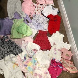 34 pieces Baby Girl Clothing Lot 0-3 month newborn